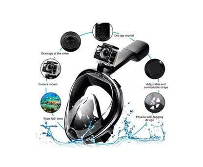 Máscara snorkel full-face adulto, GOPRO