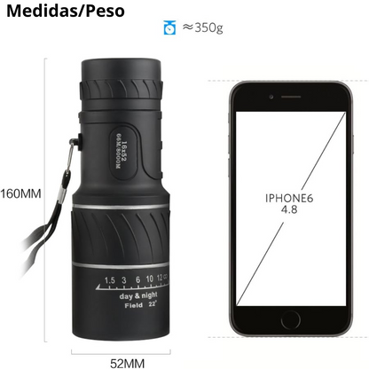 Telescopio monocular, visión óptica HD